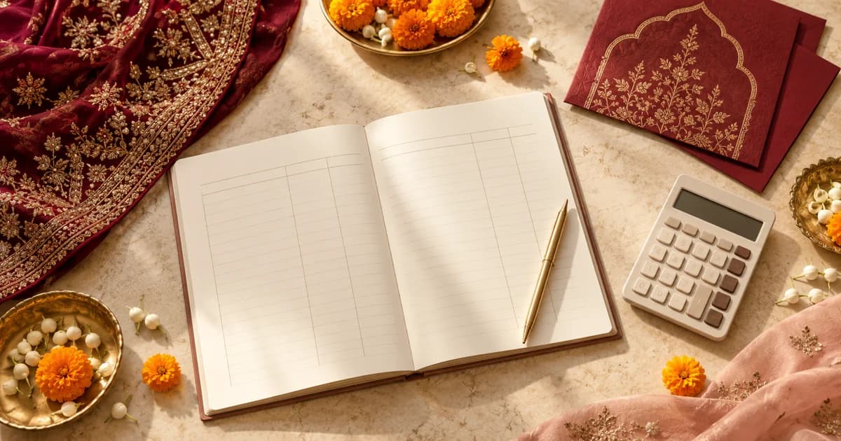 Indian Wedding Budget Checklist: How to Set Your Budget Before You Book Vendors
