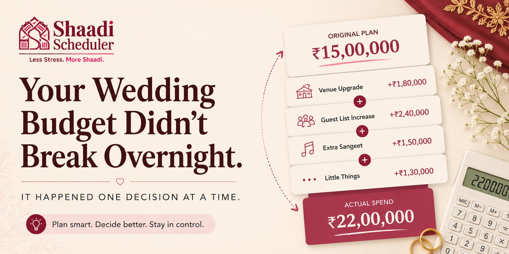Why Indian Wedding Budgets Spiral (And How to Stay in Control)