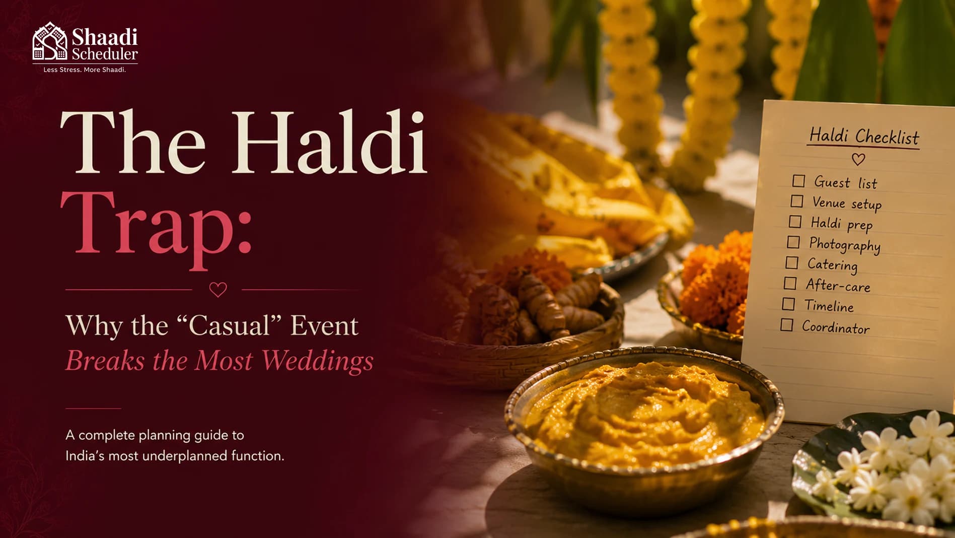 The Haldi Trap: Why the "Casual" Event Breaks the Most Weddings