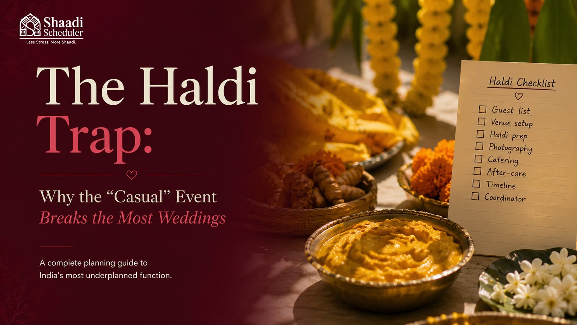 The Haldi Trap: Why the "Casual" Event Breaks the Most Weddings